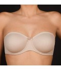 Sujetador sin tirantes con aros