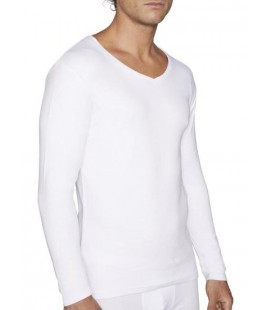 Camiseta manga larga para hombre  de algodón