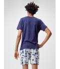 Pijama corto de hombre con camiseta manga corta