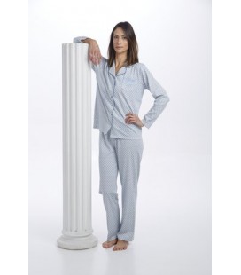 Pijama abierto de mujer pantalón largo