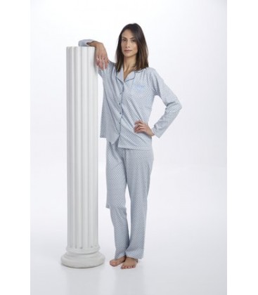 Pijama abierto de mujer pantalón largo
