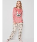 Pijama largo tejido polar de Tom&Jerry