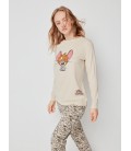 Pijama largo con print central Tom&Jerry