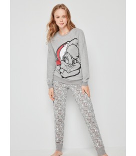 Pijama largo de mujer print Bugs Bunny