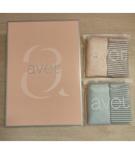 Pack de dos bragas estampadas midi de algodón
