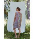 Vestido de mujer estampado patchwork