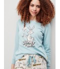 Pijama de Looney Tunes en tejido de felpa