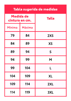 Tallas lencería solo para mi